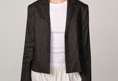 Robin Fittet Blazer - Dark Grey