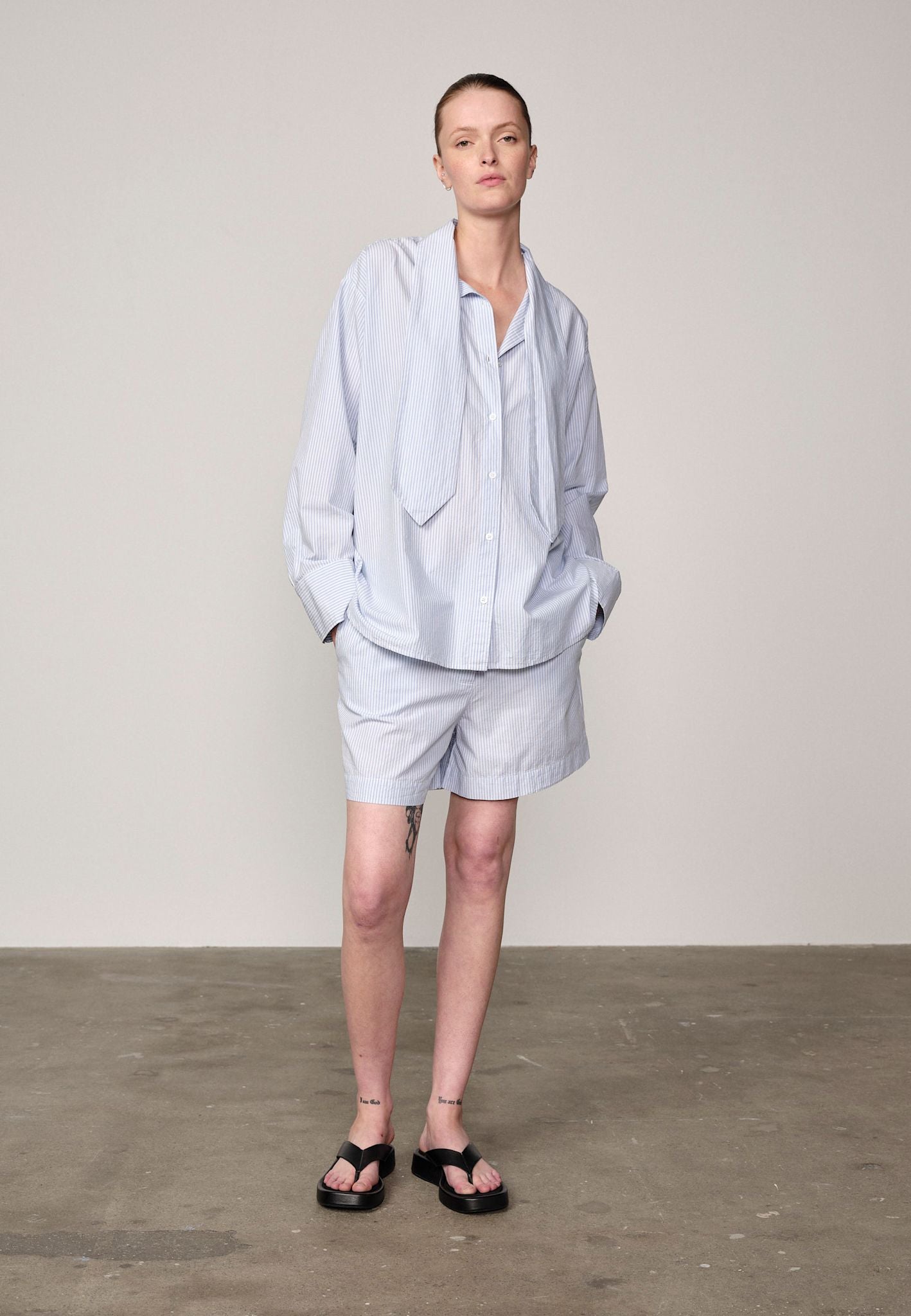 Ember-Shirt – Blau gestreift