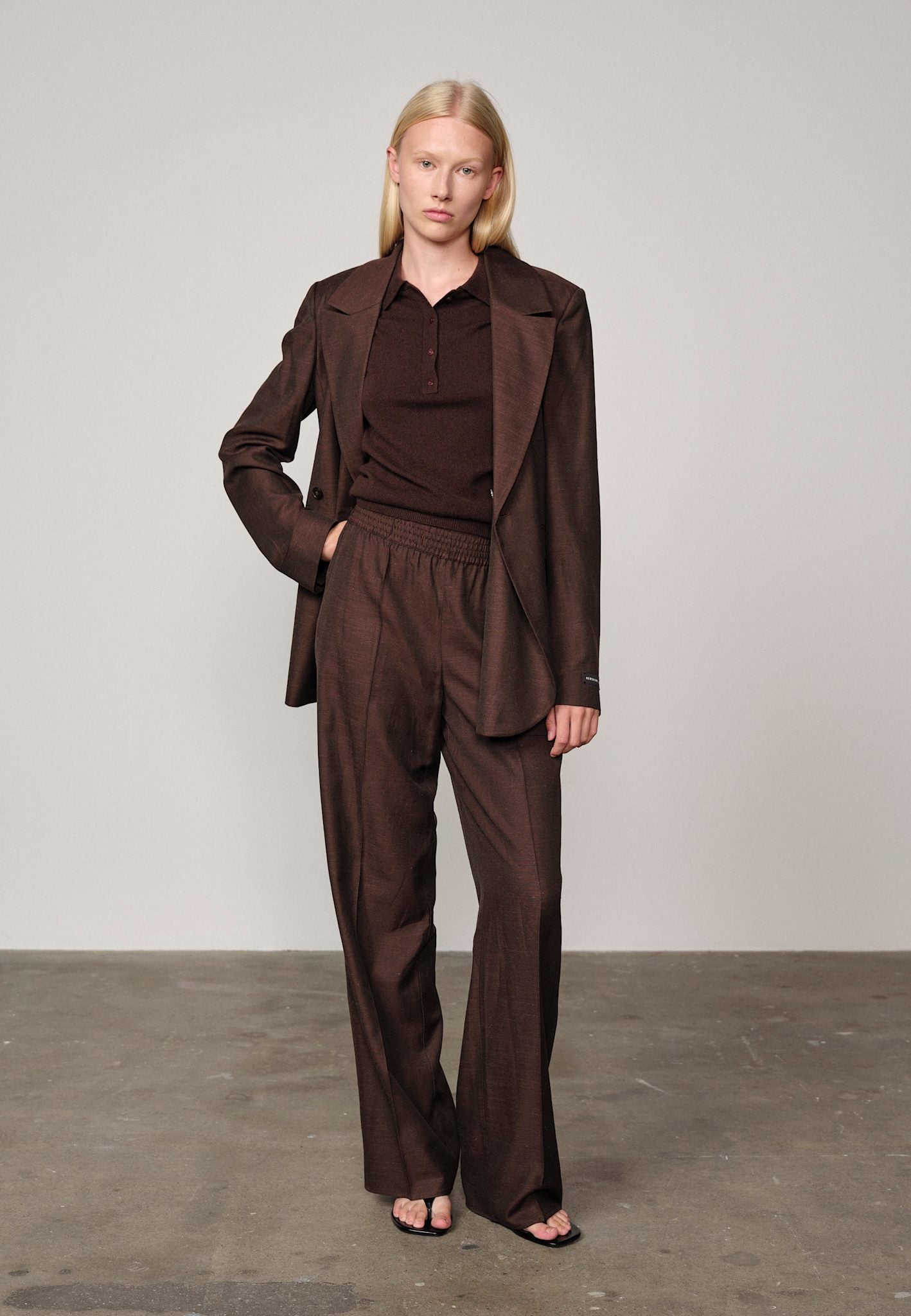 Pinky Mid Waist Hose – Java Braun