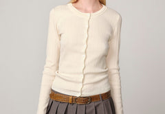 Brooks Knit Blouse - Off White