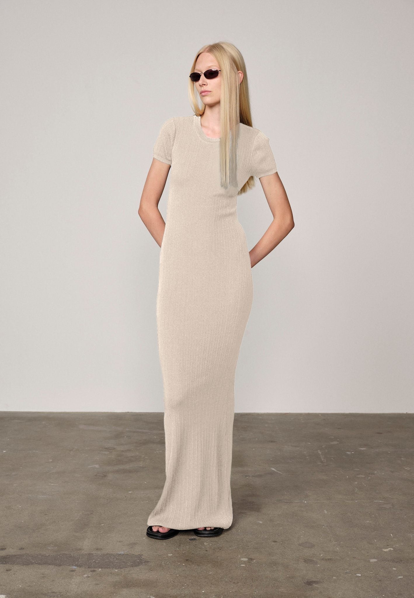 Wallance Strickkleid – Cremeweiß