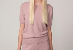 Thora Knit T-shirt - Soft Pink