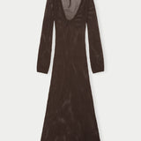 Kine Knit Dress - Java Brown