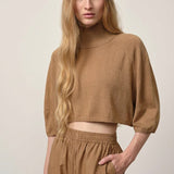 Camille Strickponcho – Hellbraun