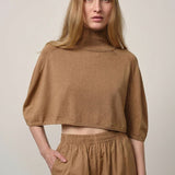 Camille Strickponcho – Hellbraun