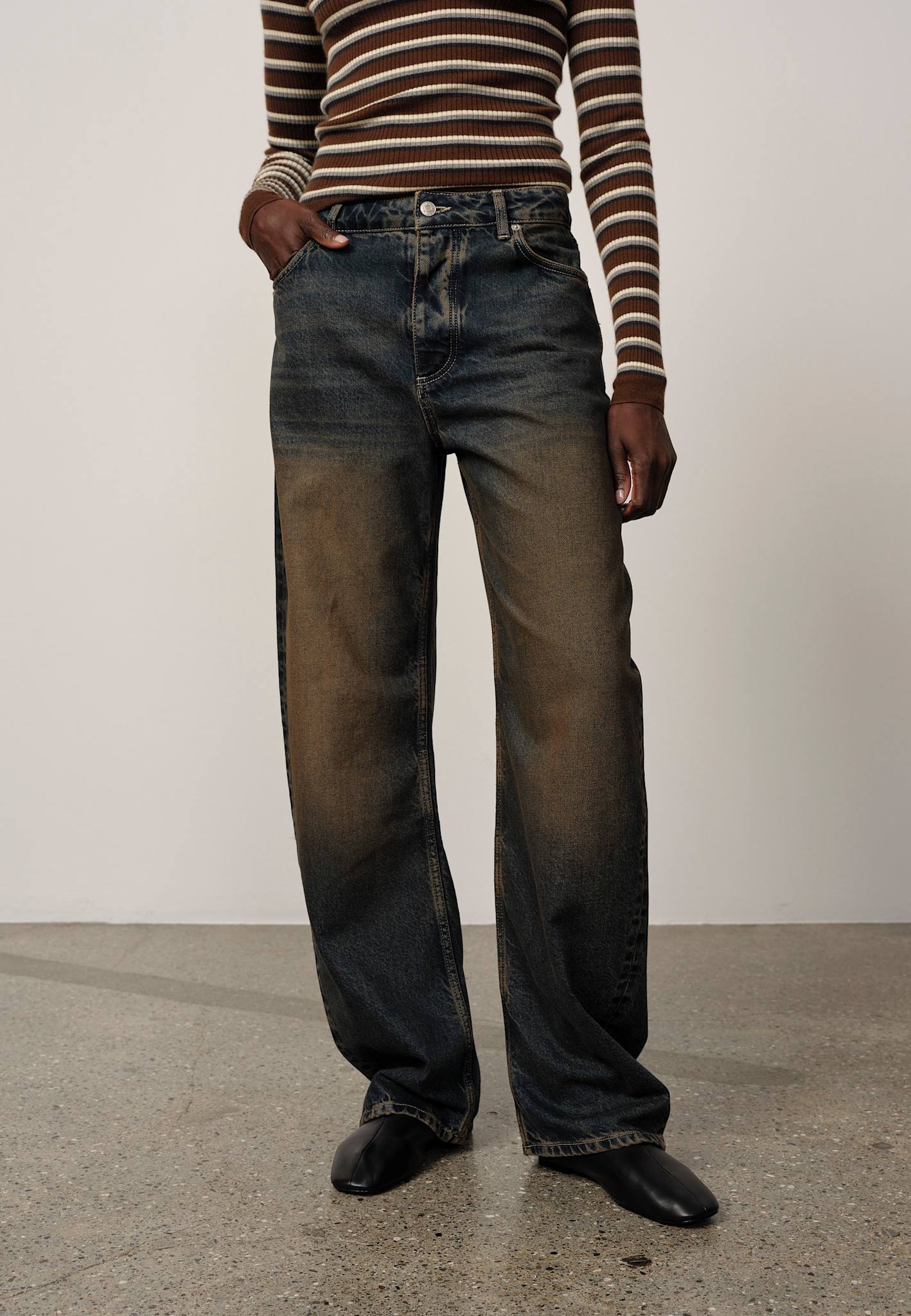 Lulu Jeans (30, Kurz) - Braun