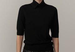 Perry Knit Blouse - Black