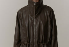 Oscar Leather Jacket - Earth
