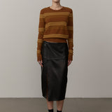 Elizabeth Leather Skirt