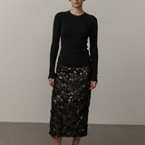 Camil Knit Blouse - Black