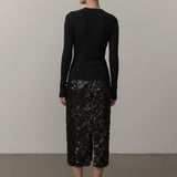 Camil Knit Blouse - Black