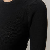 Camil Knit Blouse - Black