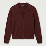 Alton Cashmere Cardigan - Oxblod