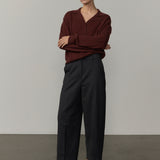 Alton Cashmere Cardigan - Oxblod