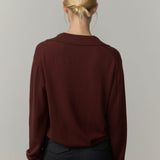Alton Cashmere Cardigan - Oxblod