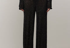 Clark Knit Mid Waist pants - Black
