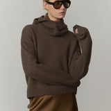 Calvin Cashmere Balaclava - Brown Melange