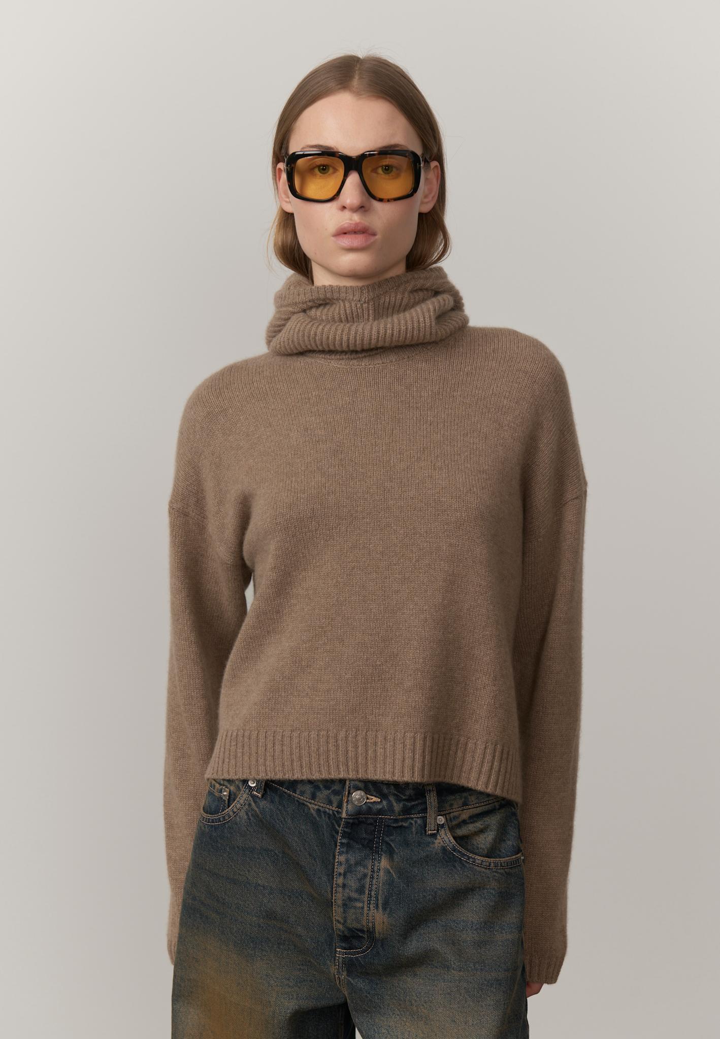 Calvin Cashmere Balaclava - Croissant