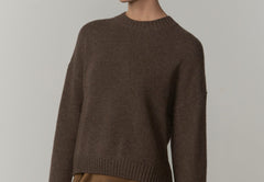 Constantine Cashmere Blouse - Brown Melange