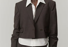 Pascale Regular Blazer - Brown Melange