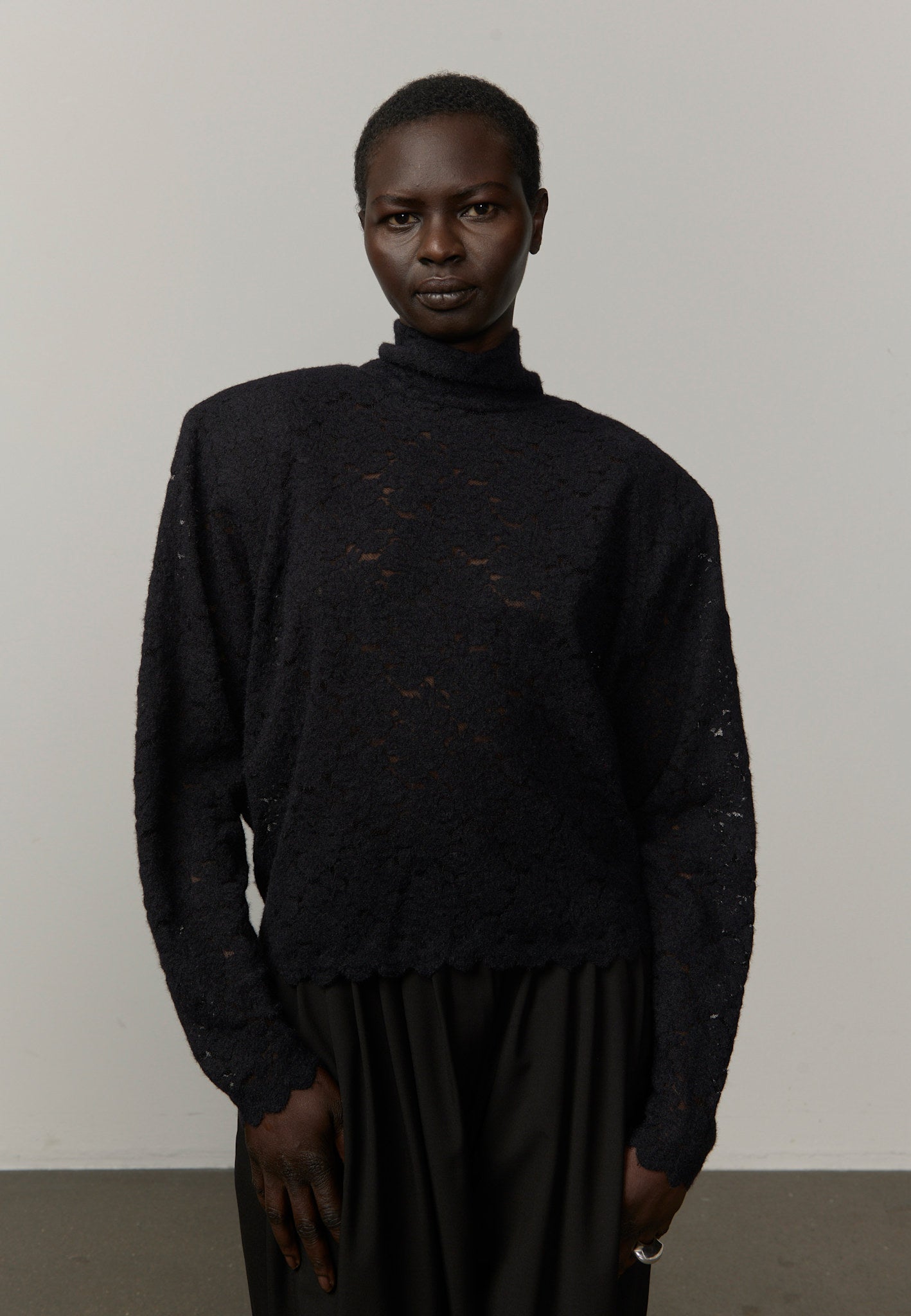 Mercedes Bluse - Schwarz