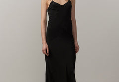 Renate Silk Dress - Black