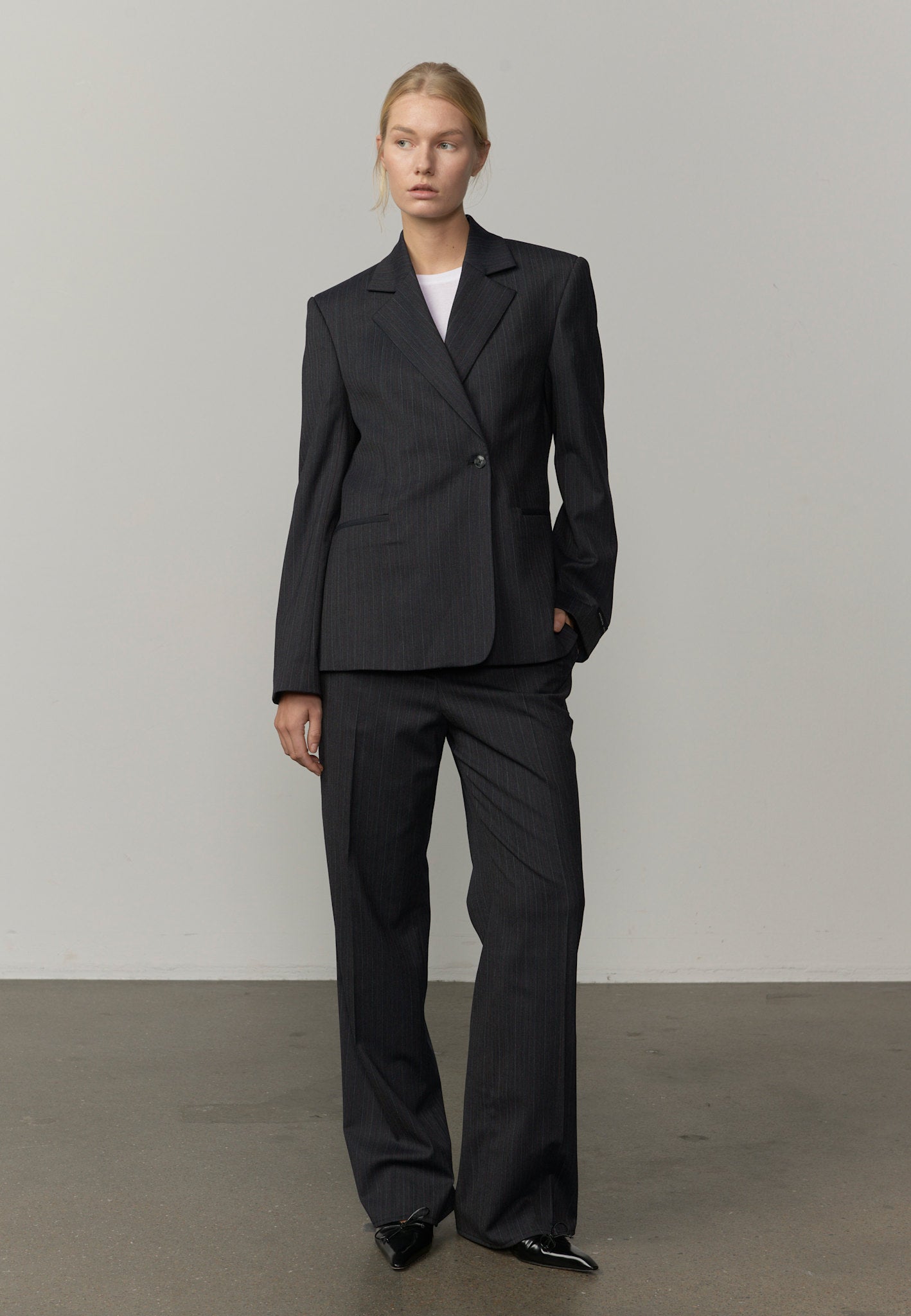 Janet Regular Blazer - Nadelstreifen