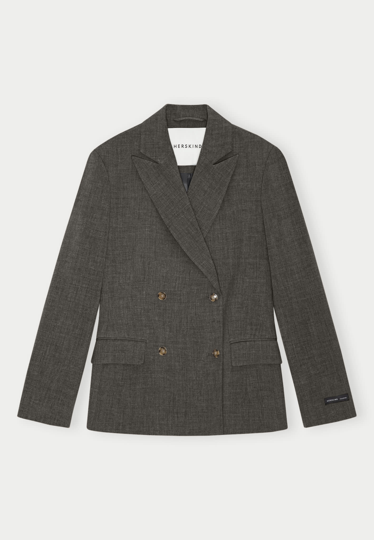 Laila Figurbetonter Blazer - Dunkelgrau