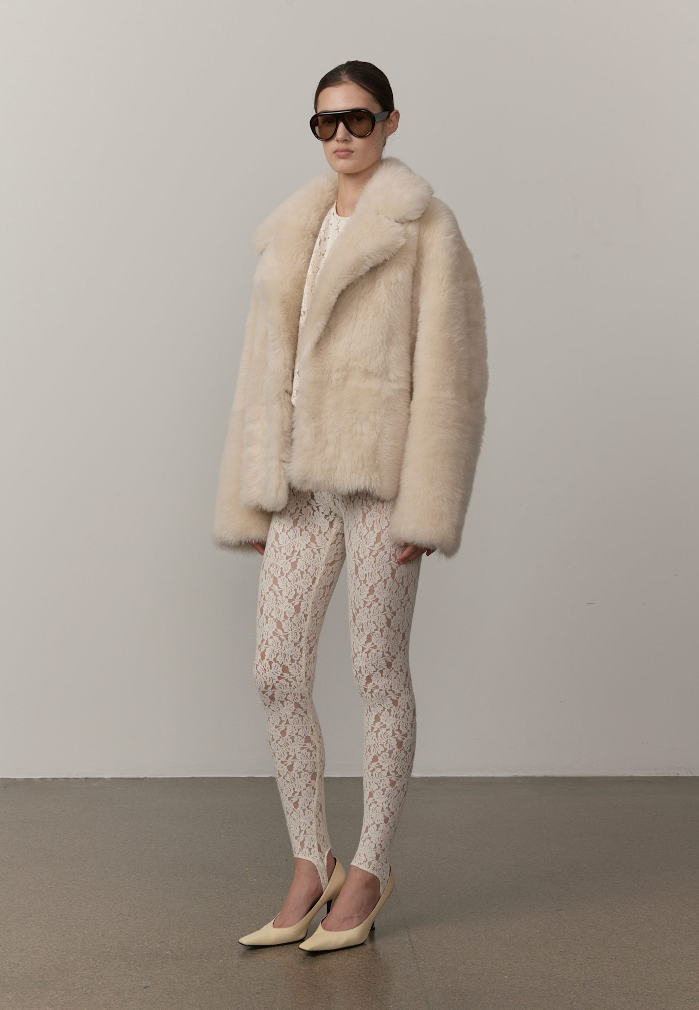 Pricilia Toscana Sherling Jacket - Off White