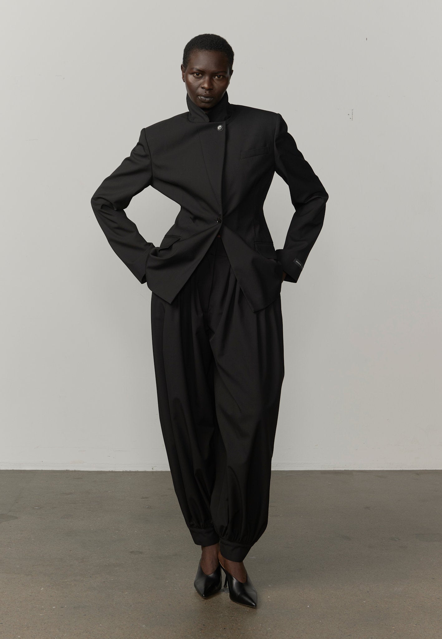 Shelia taillierter Blazer - Schwarz