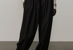 Zeth High Waist Pants - Black