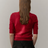 Therese Knit Blouse - Red
