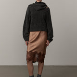 Simona Knit Blouse - Grey