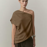 Brenda Top - Dunkel Khaki