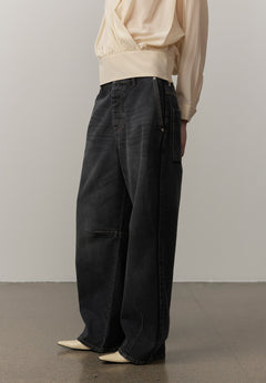 Esme Jeans (Größe 30, Kurzgröße) - Schwarz