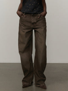 Lulu Denim Jeans (30 - Short) - Tobacco