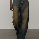 Lulu Denim Jeans (32 - Long) - Brown
