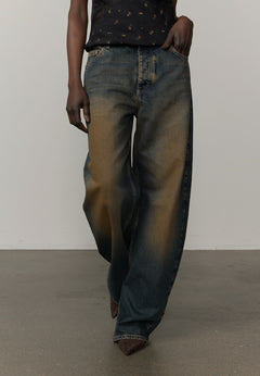 Lulu Denim Jeans (32 - Long) - Brown