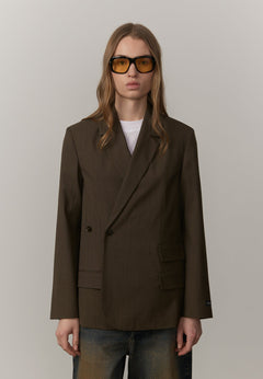 Amalfi Regular Blazer – Khaki