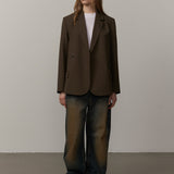 Amalfi Regular Blazer - Khaki