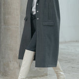 Knee-high Wide Shaft Leather Boot 80mm - Off White Polished Leather