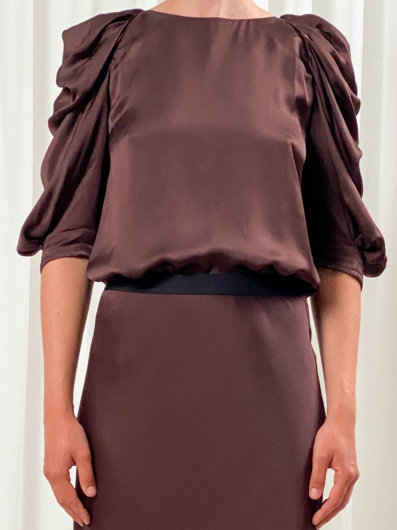 Charlotte Blouse - Coffee Brown - Coffee Brown