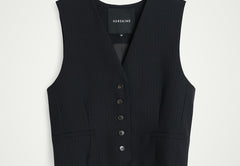 Mister Vest - Navy Stripe