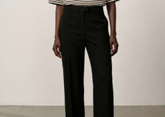 Ivano Mid Waist Pants - Black