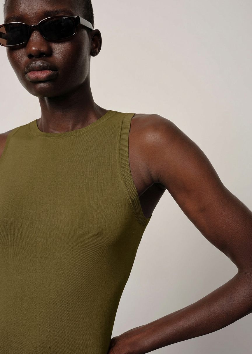 Leone Knit Bodystocking - Green