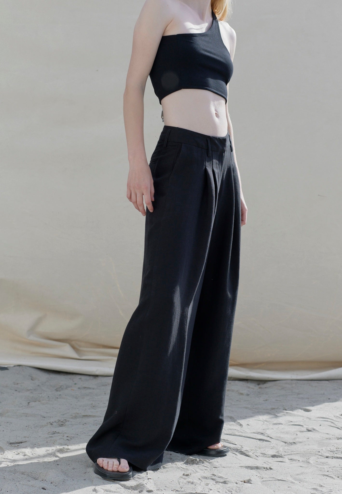 Lotus Linen Pants - Black – Herskind Official