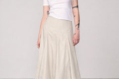 Greta Skirt - Oyster White