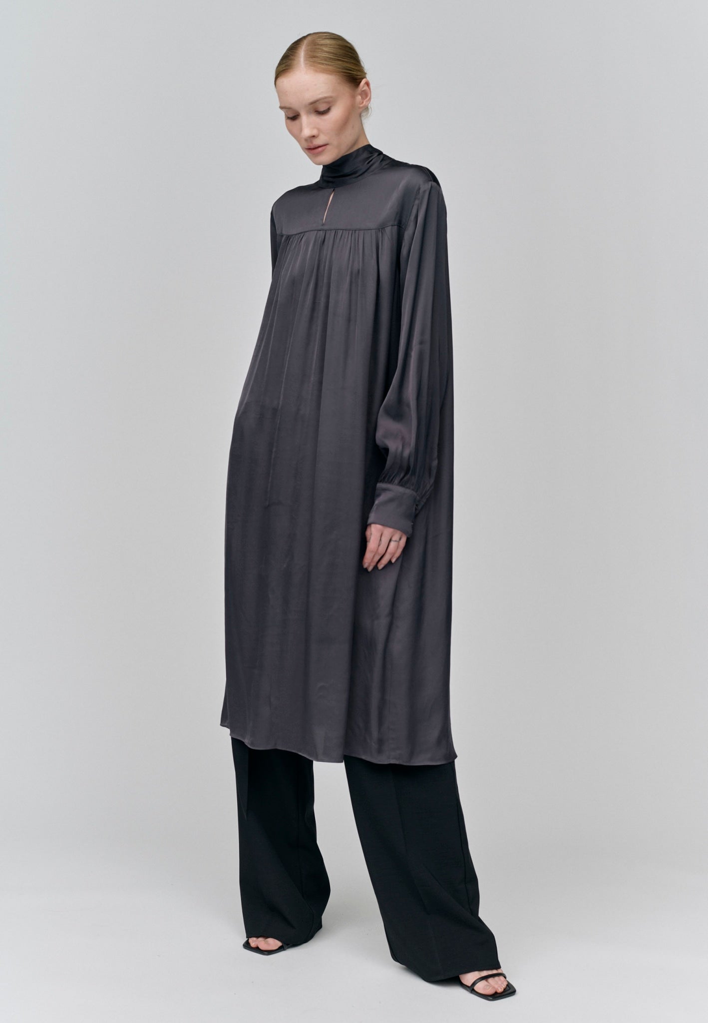 Alberte Dress - Thunder Grey
