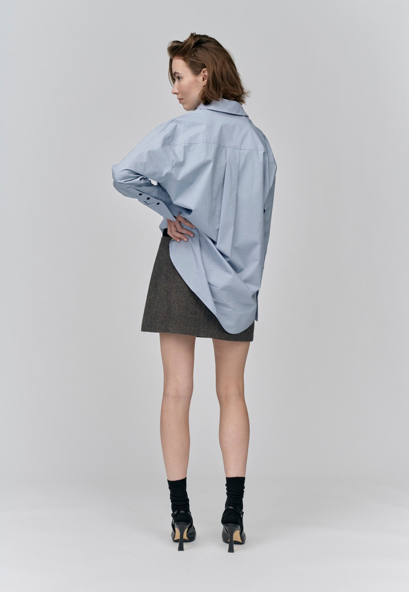 Jenka Shirt - Powder grey