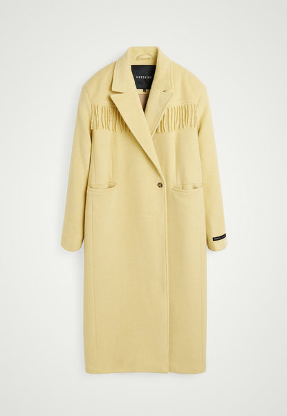 極美品✨papier パピエ　open collar coat キャメル Winner Coat - Pale Yellow – Herskind Official